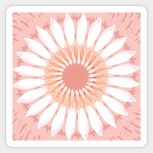 Pretty Pink Flower Mandala Sticker